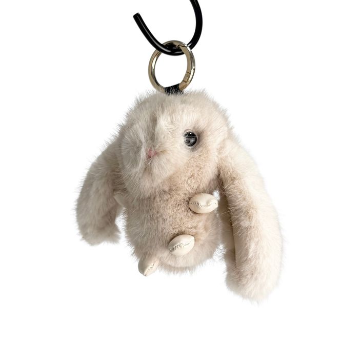 Hovedbilde NOMA Bag charm Kanin Beige