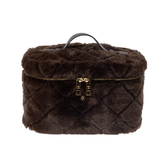 Hovedbilde Dark FAUX QUILTED VANITY BAG ...