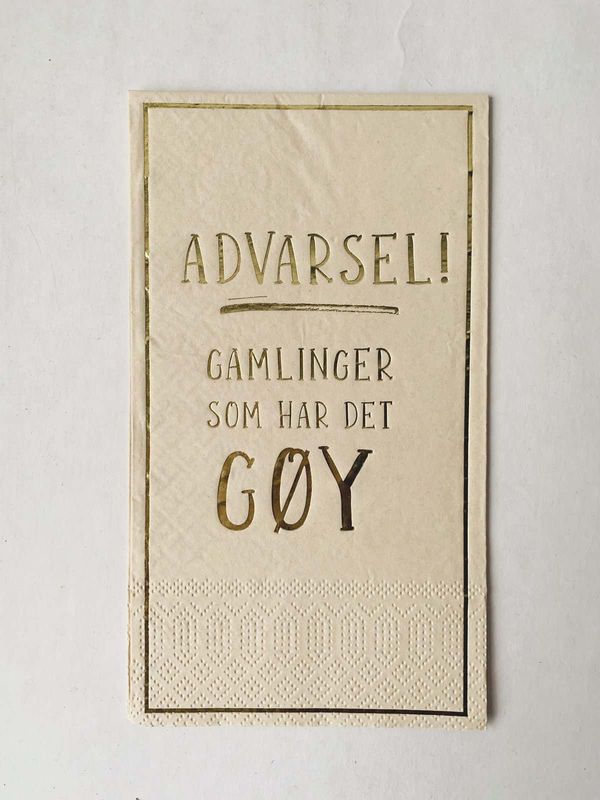 Trend Design SERVIETTER Gamlinger som har det gøy