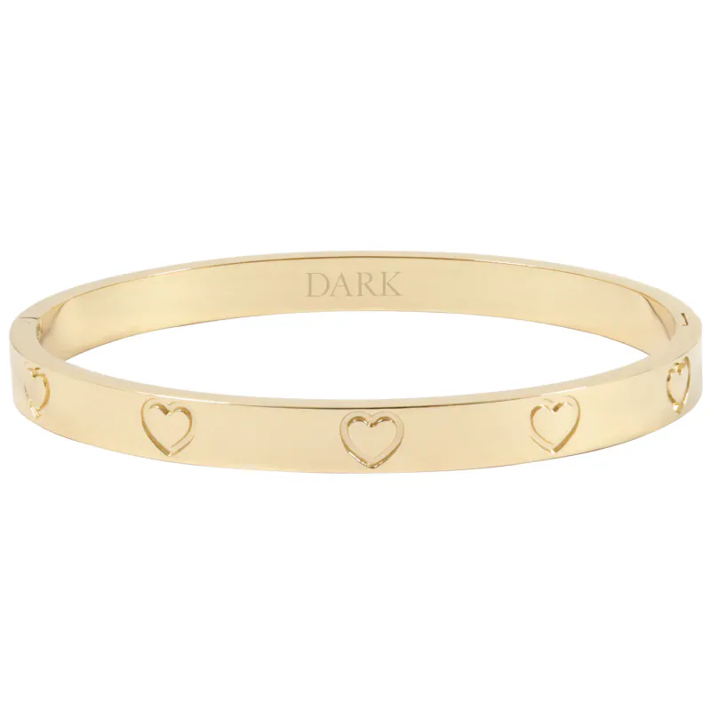 Dark HEART BANGLE GOLD