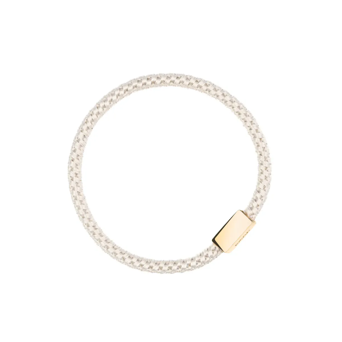 Dark FAT HAIR TIE THIN OFF WHITE