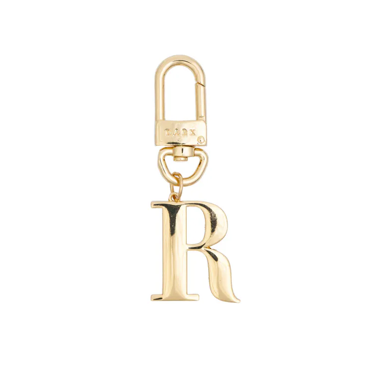 Dark METAL LETTER BAG CHARM