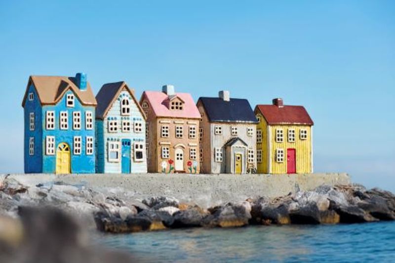 IB Laursen LYSHUS Nyhavn Beige m/blomster