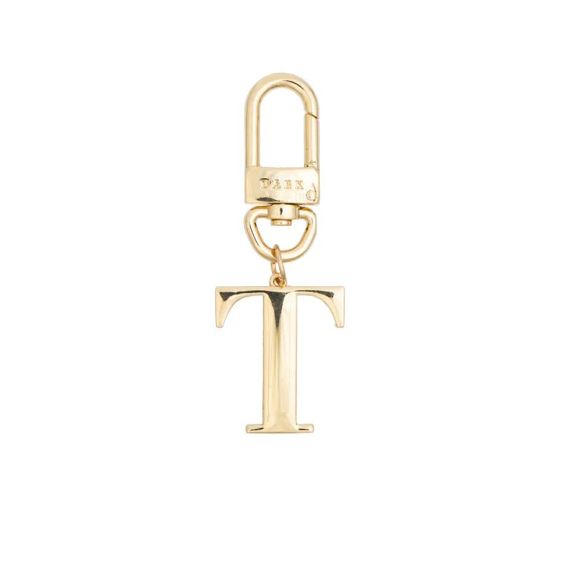 Dark METAL LETTER BAG CHARM