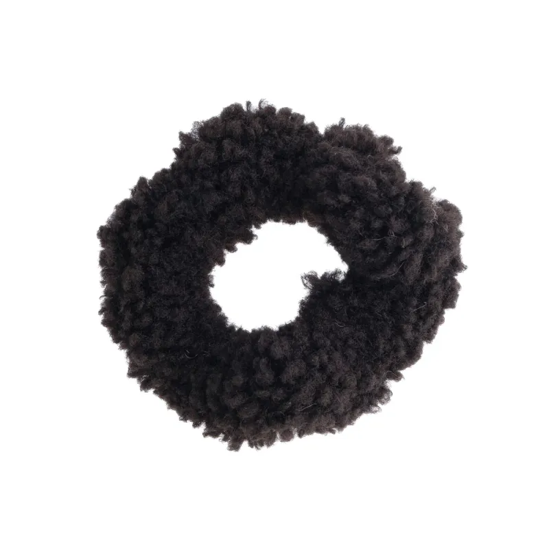 Dark TEDDY MINI SCRUNCHIE BLACK