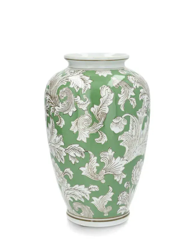 A Lot VASE Grønn m/blomster 30 cm