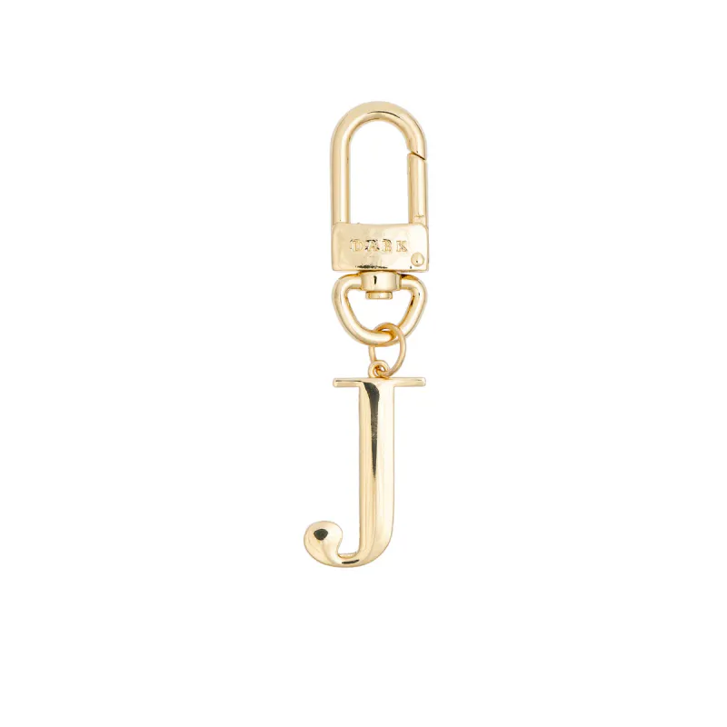 Dark METAL LETTER BAG CHARM