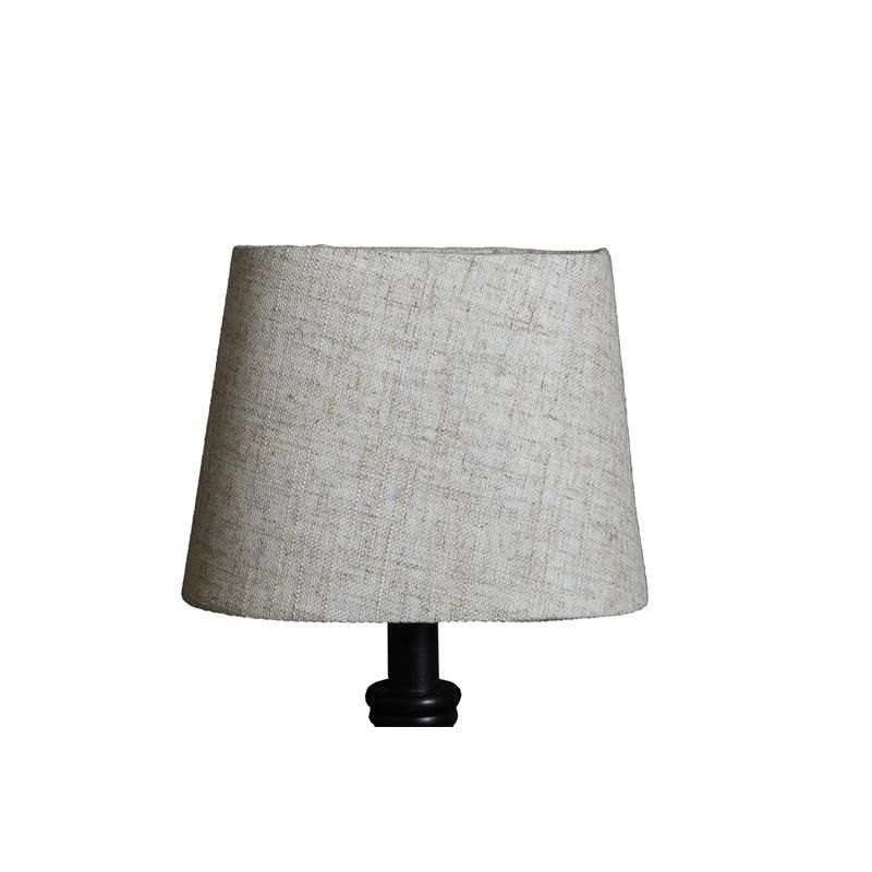 Lampeskjerm Oval/Lin Beige 20x13cm